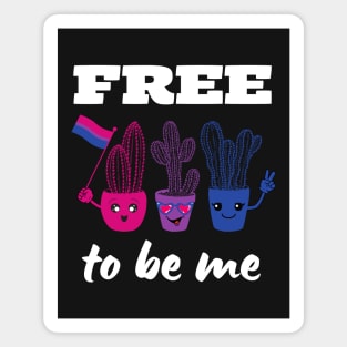 Free to be Me Cacti | Subtle Bi Pride Magnet